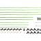Taylor Cable Universal 8mm Spiro-Pro Spark Plug Wire Set, 8 Cylinders, 180&deg; Spark Plug Boot Angle, Lime Green 78555