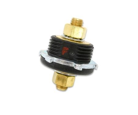 Taylor Cable Thru Panel Battery Connector 3/8 inch threaded stud, Fits 1-1/4 inch hole, Spinner Nut included, 6-36VDC 21502