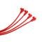 Taylor Cable Universal 8mm Spiro-Pro Spark Plug Wire Set, 4 Cylinders, 90&deg; Spark Plug Boot Angle, Red 73237