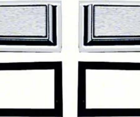 AMD Horn Buttons and Gaskets, 4 pcs, 67 Chevy II; 67 Malibu-SS 396-El Camino Custom X459-3467-2AS