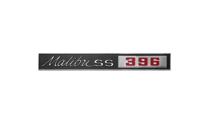 AMD Trunk Emblem, "Malibu SS 396", 65 Chevelle (Z-16) T-4208