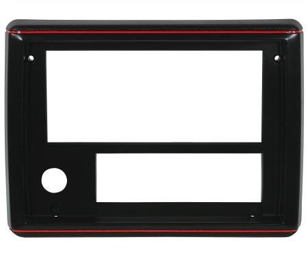 El Camino Radio Face Plate, Sport Black With Red Trim, 1986-1987