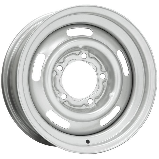 Wheel Vintiques 15X7 Pickup Rallye Pre-1971 Silver 5x5" bolt 4" backspace 37-570504