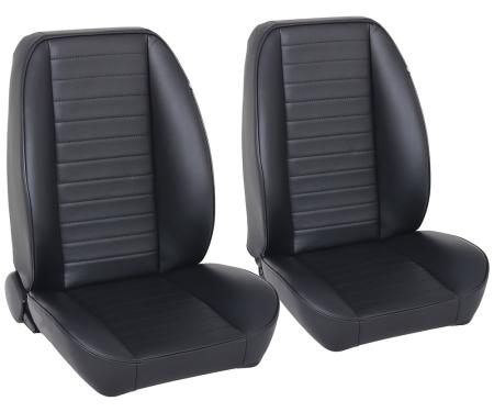 TMI So-Cal Bucket Seat with Bolsters, Black Yukon Cricket Vinyl 47-9460-6470