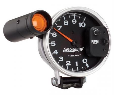Auto Meter Products 233904 Pedestal Mount Tachometer, 10,000 RPM, Black Face