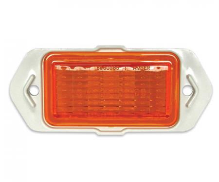 Chevelle Side Marker Light Lens Assembly, Front, Amber, 1969