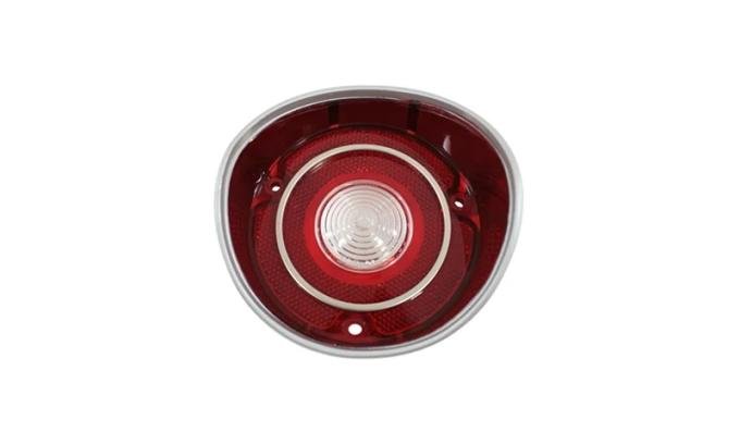 AMD Backup Lamp Lens, with Chrome Trim, LH, 71 Chevelle Malibu T-A4422