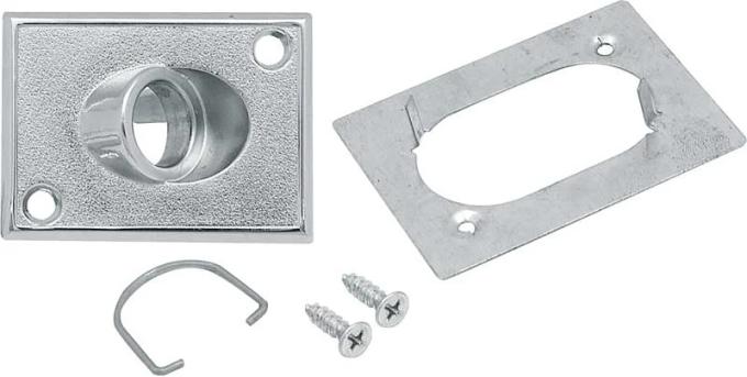 AMD Outside Rear View Mirror Control Escutcheon and Retainer Set, Painted Sport Mirrors, 70-81 Camaro Firebird; 71-72 Chevelle GTO 442 GS X570-3570-4S