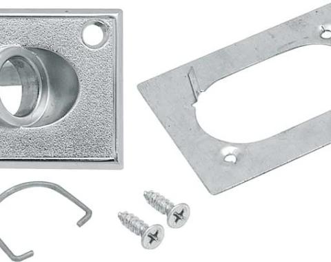 AMD Outside Rear View Mirror Control Escutcheon and Retainer Set, Painted Sport Mirrors, 70-81 Camaro Firebird; 71-72 Chevelle GTO 442 GS X570-3570-4S