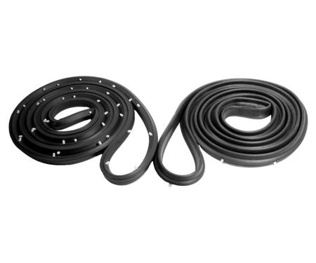 Metro Moulded Parts 1961-1964 Pontiac / Oldsmobile / Cadillac / Buick / Chevrolet Front Molded Door Seals with Clips LM 21-B
