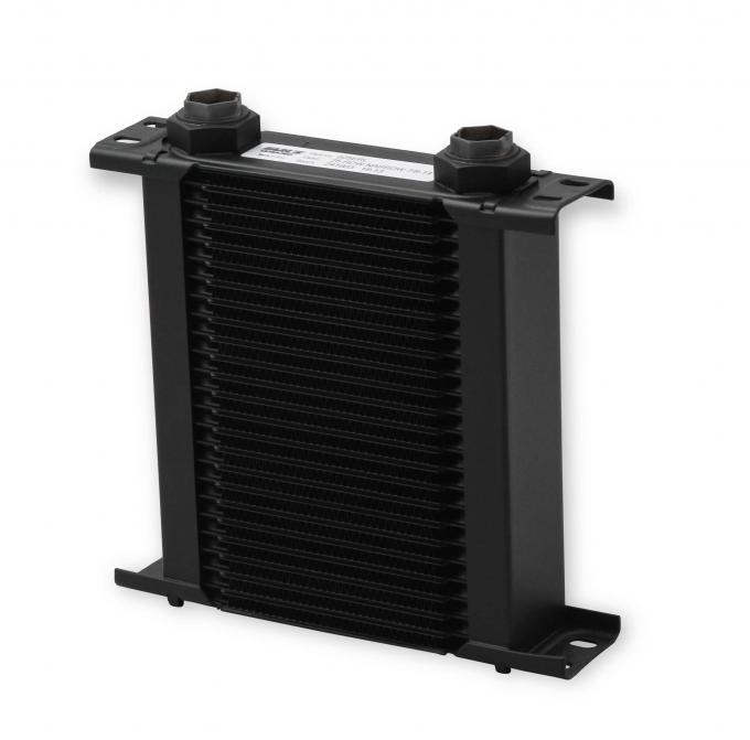 Earl's UltraPro Oil Cooler, Black, 25 Rows, Narrow Cooler, 10 O-Ring Boss Female Ports 225ERL