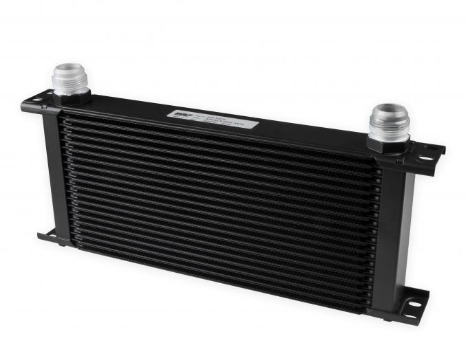 Earl's UltraPro Oil Cooler, Black, 20 Rows, Extra-Wide Cooler, 16 an Male Flare Ports 820-16ERL