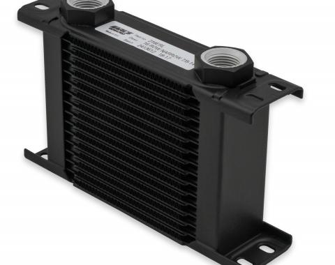 Earl's UltraPro Oil Cooler, Black, 16 Rows, Narrow Cooler, 10 O-Ring Boss Female Ports 216ERL