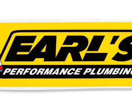 Earl's Performance Earls Plumbing Decal 36-280