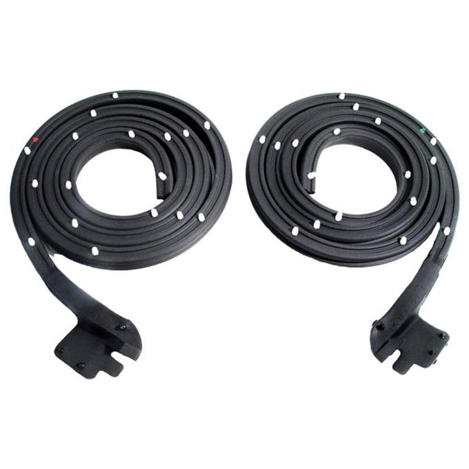 Metro Moulded Parts 1966-1967 Oldsmobile / Pontiac / Buick / Chevrolet Rear Door Seals, for 4-Door Hardtops. 67-1/2" Long LM 12-X