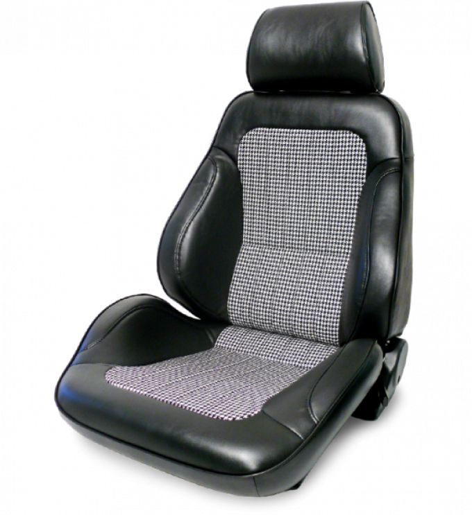 Procar Rally Seat, with Headrest, Left, Black Houndstooth