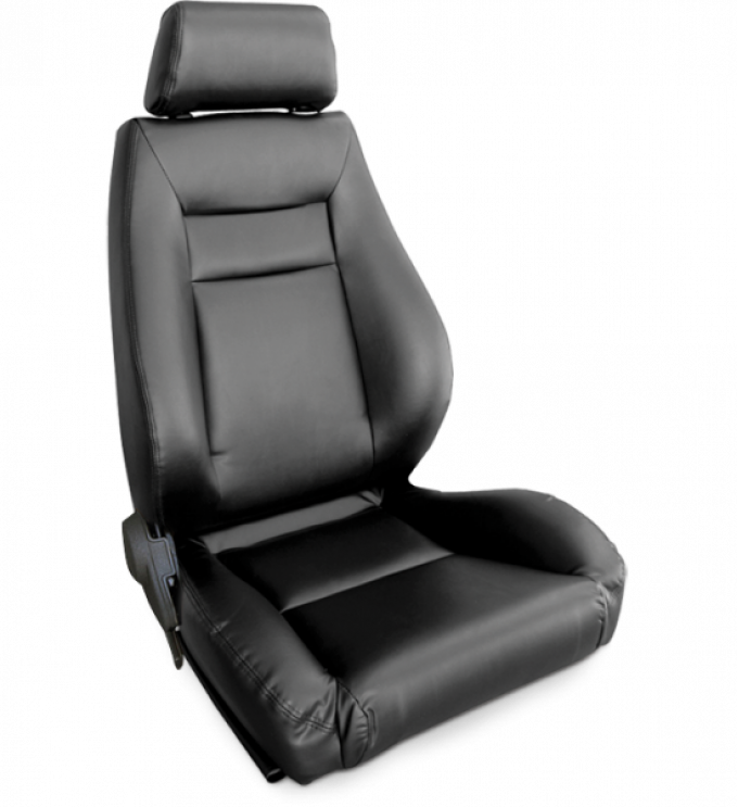 Procar Elite Seat, Right, Black Leather
