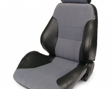 Procar Smoothback Rally Seat, with Headrest, Left, Velour