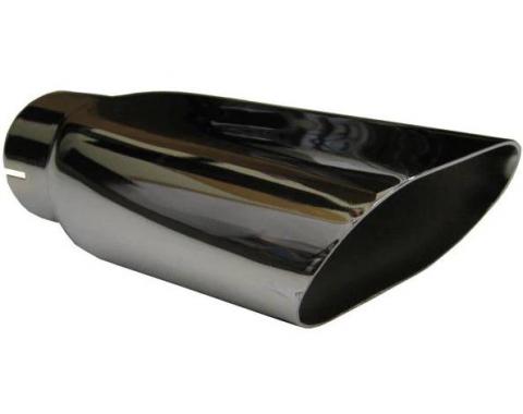 Chevelle Dual Exhaust Tip, Big Block, Chrome, 1969-1972