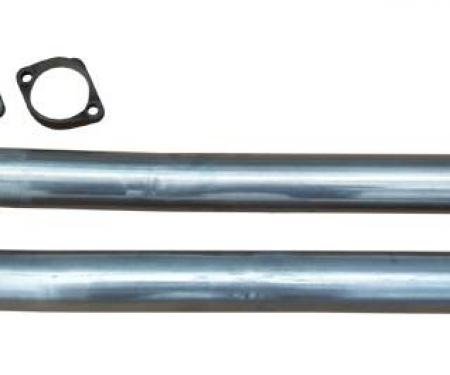 Pypes Exhaust Manifold Down Pipe 2.5 in w/HO Or Ram Air 2/3 Bolt Flanges Hardware Not Incl Natural 409 Stainless Steel Exhaust DGA20S23