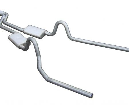 Pypes Cat Back Exhaust System 78-88 GM G-Body Split Rear Dual Exit 2.5 in Intermediate And Tail Pipe Street Pro Mufflers/Hardware Incl Tip Not Incl Natural 409 Stainless Steel Exhaust SGG53S