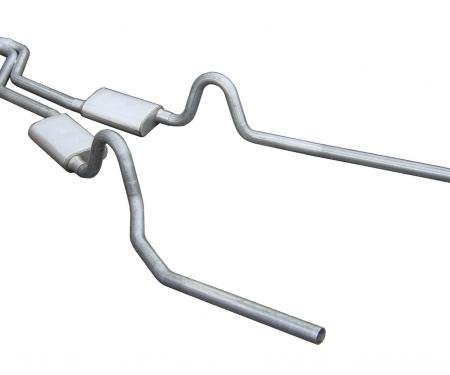 Pypes Cat Back Exhaust System 78-88 GM G-Body Split Rear Dual Exit 2.5 in Intermediate And Tail Pipe Violator Mufflers/Hardware Incl Tip Not Incl Natural 409 Stainless Steel Exhaust SGG53V