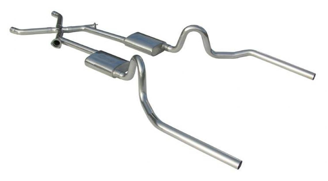 Pypes Crossmember Back w/Xchange Exhaust System 6474 ABody Split Rear