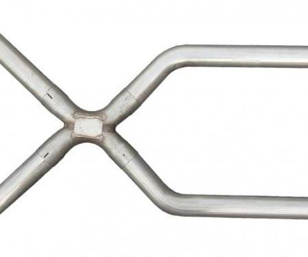 Pypes Exhaust X-Pipe Kit Intermediate Pipe 2.5 in Crossover Hardware Incl Natural 409 Stainless Steel Exhaust XVA10