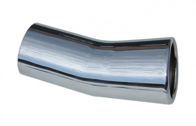 Pypes Exhaust Tail Pipe Tip Set 69 GTO 2.5 in Slip Fit Dog Leg Clamp On Hardware Not Incl Polished 304 Stainless Steel Pair Exhaust EVT42