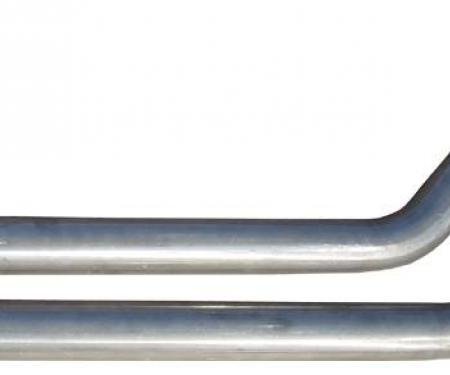 Pypes Exhaust Manifold Down Pipe 2.5 in Standard Manifold 2 Bolt Hardware Not Incl Natural 409 Stainless Steel Exhaust DGF13S