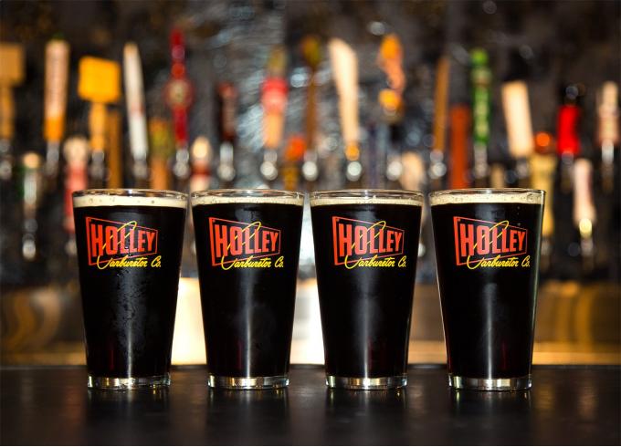 Holley Logo Pub Glass 36-430