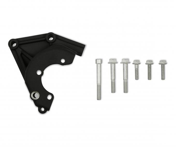 Holley Mid LSA/LS Accessory Drive Bracket Kit, Power Steering, Black 20-165BK