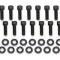 Holley GM Licensed Valve Cover, Track Series, BBC, Fabricated Aluminum, Short Bolt, Black 241-281