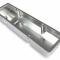 Holley GM Licensed Valve Cover, Track Series, SBC, Fabricated Aluminum, Perimeter Bolt, Silver 241-287