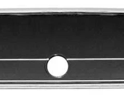 AMD Glove Box Fascia, Chrome, "Malibu" Script, 66 Chevelle P-KM01204