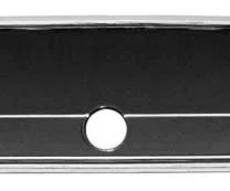 AMD Glove Box Fascia, Chrome, "Malibu" Script, 66 Chevelle P-KM01204