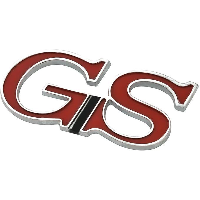 OER 1967-69 Buick Skylark, 1967 Gran Sport, 1/4 Panel, Trunk Lid, Sail Panel "GS" Emblem 7734277