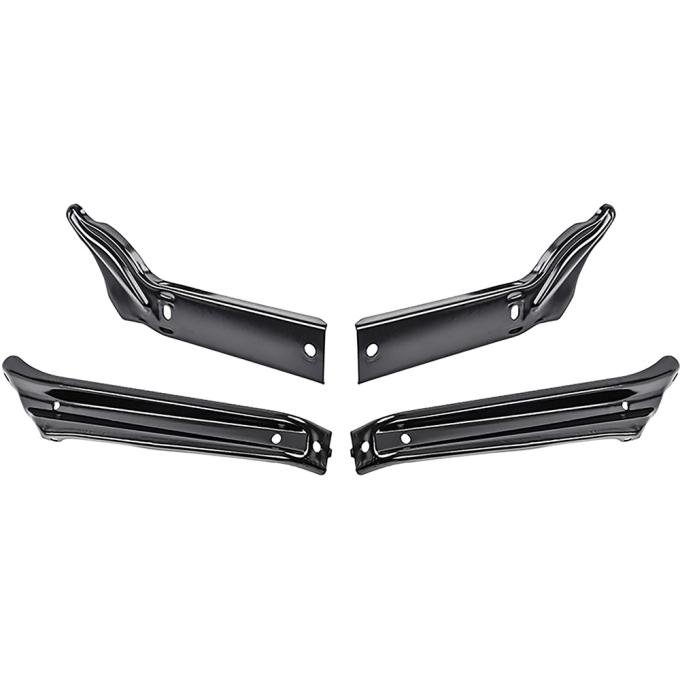 1966 Chevelle, Malibu, El Camino, Front Bumper Bracket Set, 4-Pieces