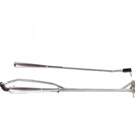 OER 1973-77 Chevrolert Chevelle, Buick Regal, Pontiac GTO, Polished Stainless Wiper Arms, Pair WW1002Z