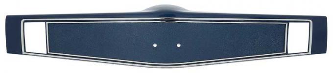 OER 1969-70 Steering Wheel Shroud Dark Blue with Chrome Hot Stamp 3961774HS