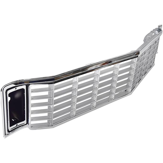 1972 Monte Carlo, Grill and Park Lamp Bezel Set, Chrome/Argent Silver