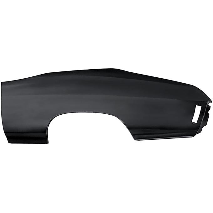 1970-72 Chevelle, Malibu, Rear Quarter Panel Repair Skin, 2-Door Hardtop or Convertible, without Sail Panel, LH Driver Side