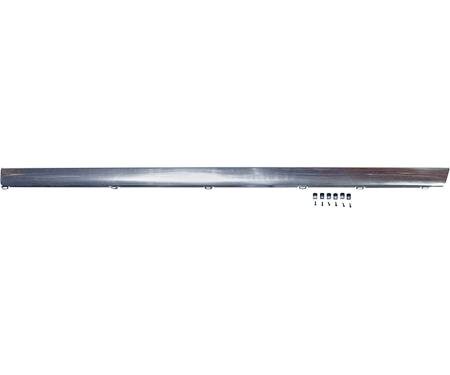 1970-72 Chevelle, Rocker Panel Molding, All Models Except SS, RH, Includes Hardware