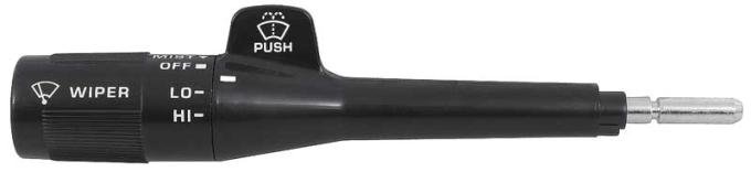 1982-91 GM, Combination Switch, Turn Signal Lever, w/o Cruise Control, w/o Pulse Wipers, Black Stem 22510732