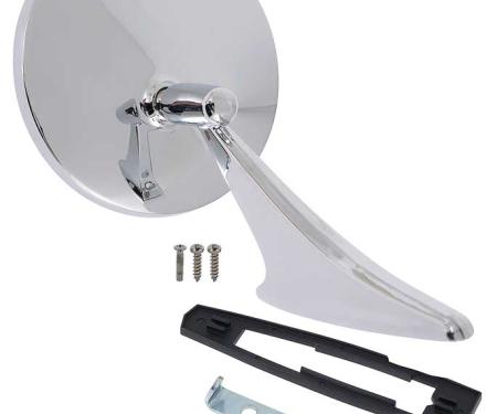 1966-72 GM Outer Door Mirror, Service Replacement