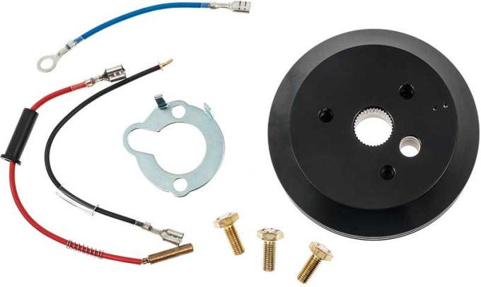 1949-68 GM Steering Wheel Hub - Black Anodized Finish