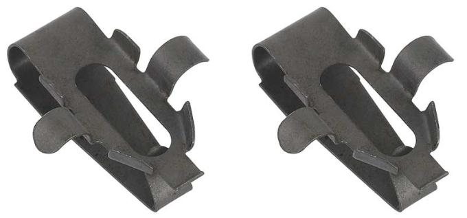 1968-73 Buick, Chevy, Pontiac, Oldsmobile, Door Latch Rod Retaining Clips, Front & Rear Door, Pair, Various Models
