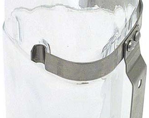 OER 1955-72 Buick, Chevrolet, Oldsmobile, Pontiac, Kleerview Washer Fluid Bottle, Glass Optikleen, with Bracket WB125