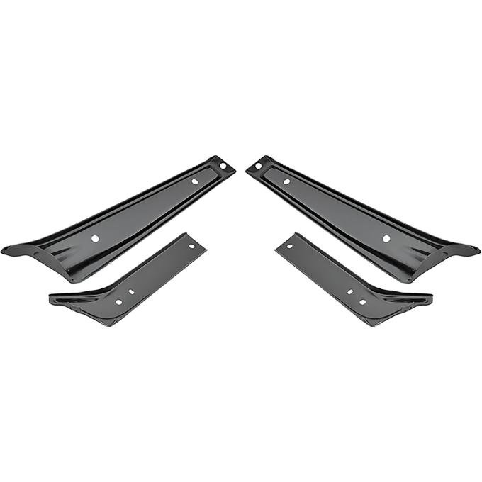 1964 Chevelle, Malibu, El Camino, Front Bumper Bracket Set, 4 Piece Set