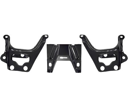 1969 Chevrolet Chevelle, Malibu, Rear Bumper Bracket Set, 3 Piece Set